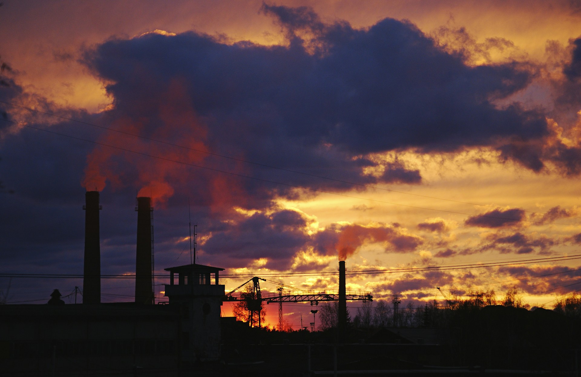 silhouette of building during sunset