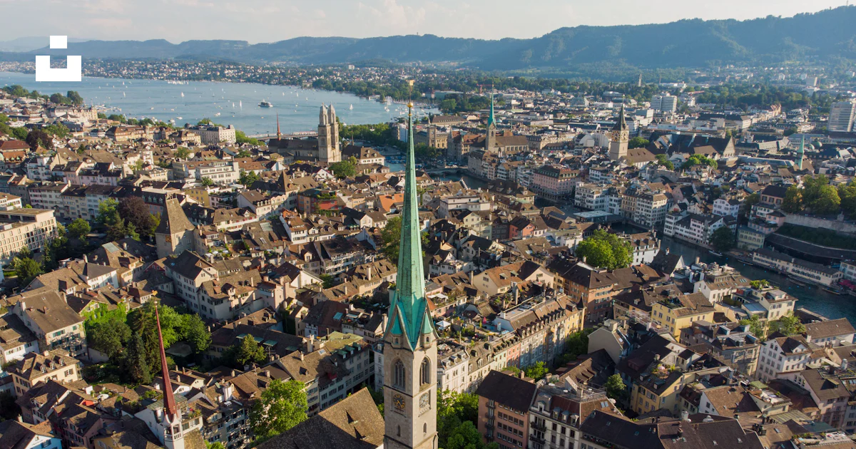 Aerial view of city buildings during daytime photo – Free Zürich Image ...
