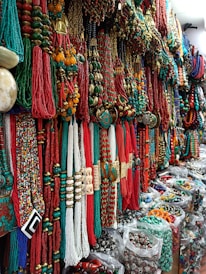 An image depicting the vibrant colors of Gedejin's accessories.