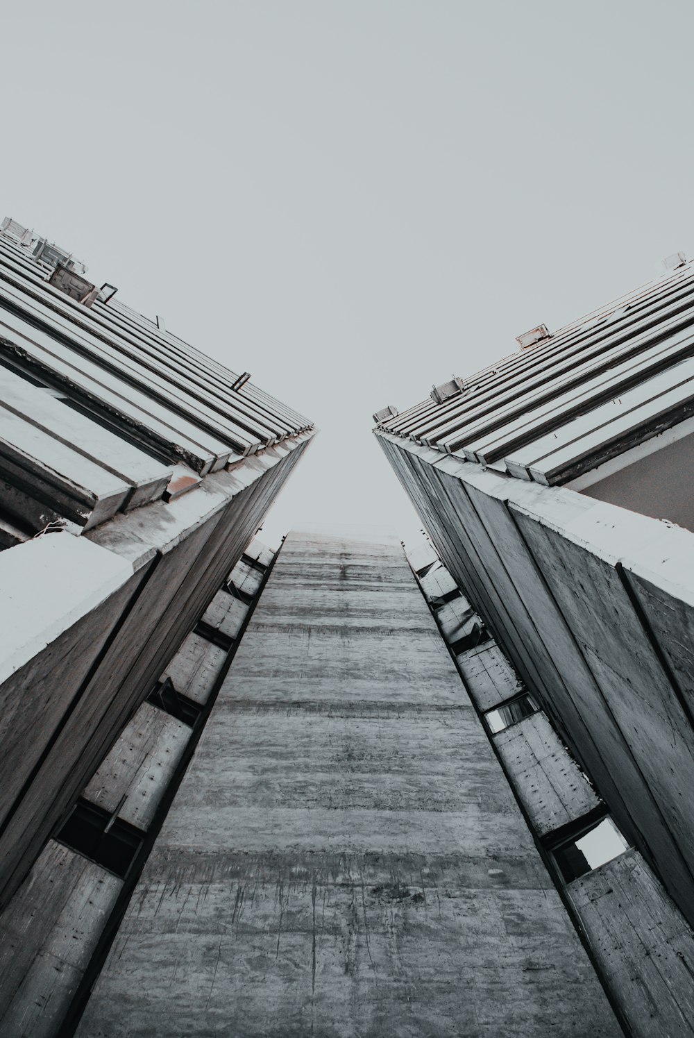 low angle photography of concrete building