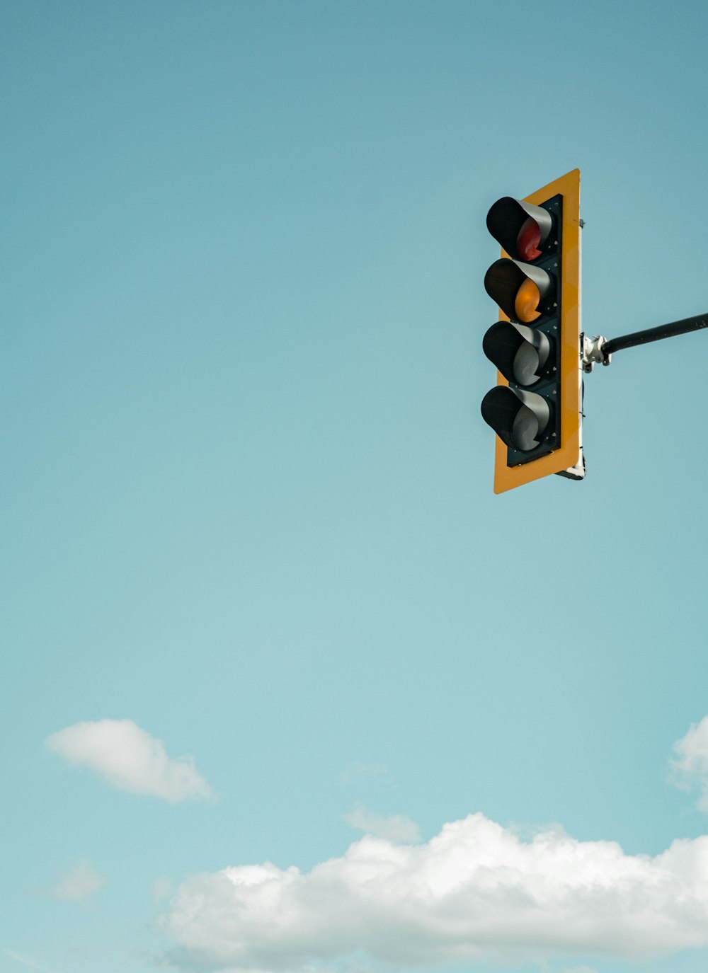 traffic light with red light