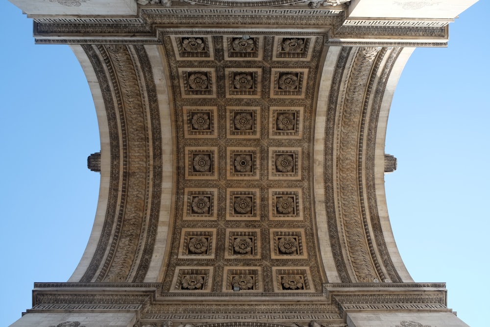 low angle photography of brown concrete building