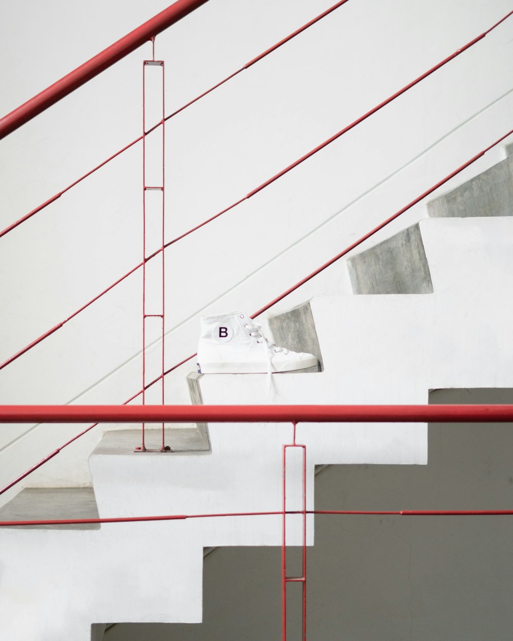 white and red concrete building