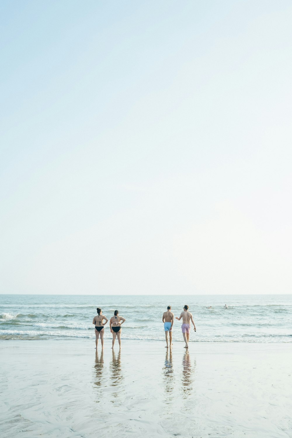 people on beach during daytime