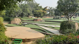 A premium plot with landscaped surroundings and a quiet environment.