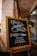 brown wooden framed chalk board