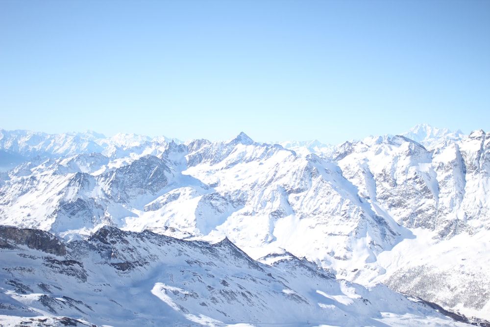 snow covered mountains during daytime