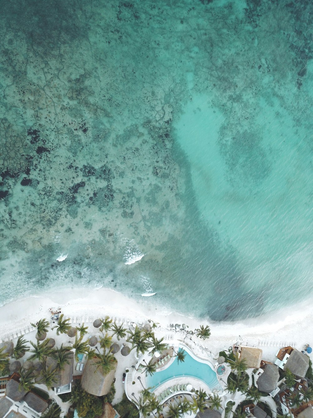 aerial view of beach during daytime