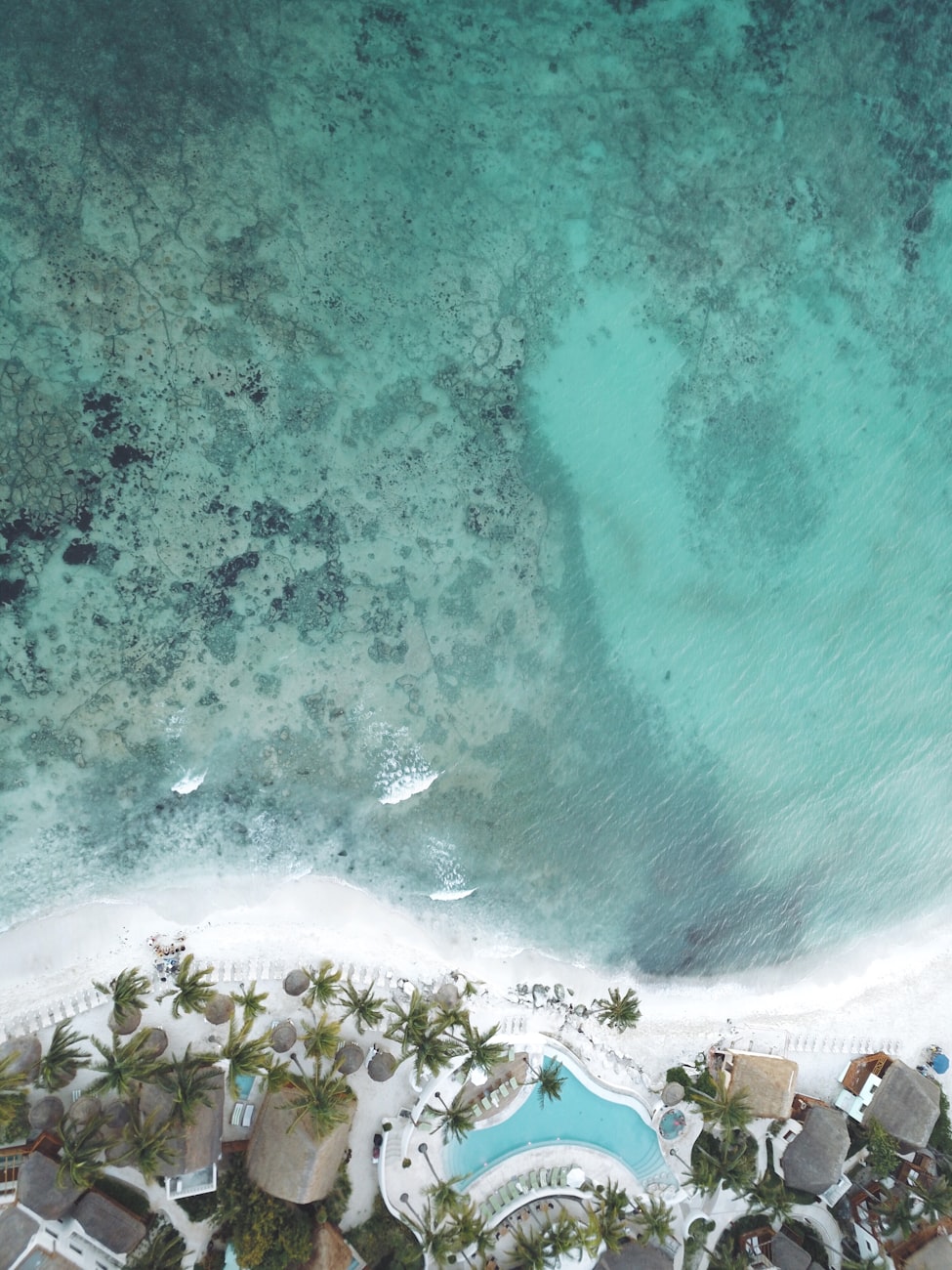 aerial view of playa del carmen