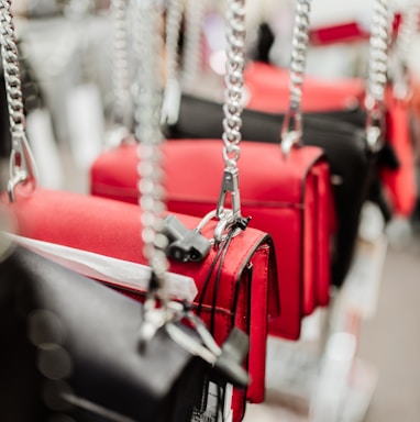 red and silver padlock on gray metal chain