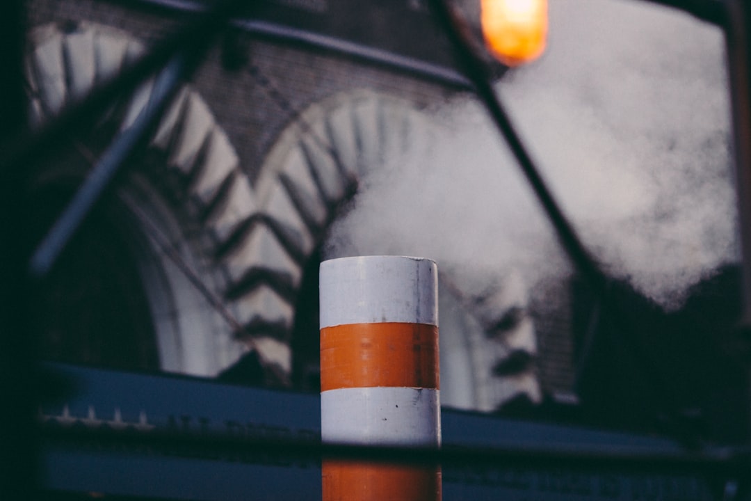 orange and white light bulb