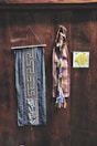 blue and white tribal print textile