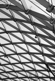 black and white metal frame