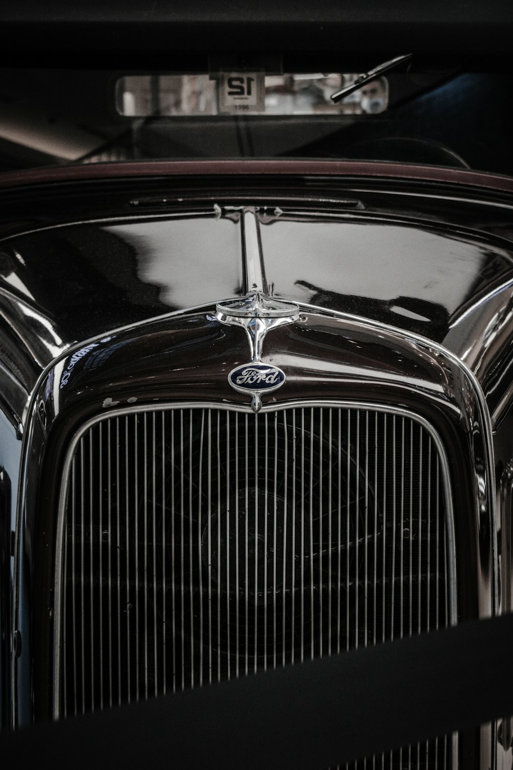 black and silver vintage car