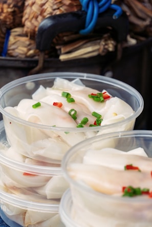Frozen squid sausage neatly packaged in vacuum-sealed bags ready for shipping
