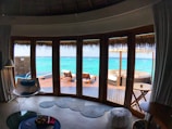 blue and white inflatable ring on swimming pool