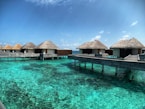 brown wooden house on body of water under blue sky during daytime