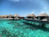 brown wooden house on body of water under blue sky during daytime