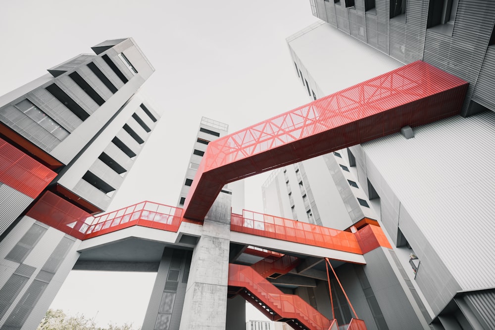 white and red concrete building