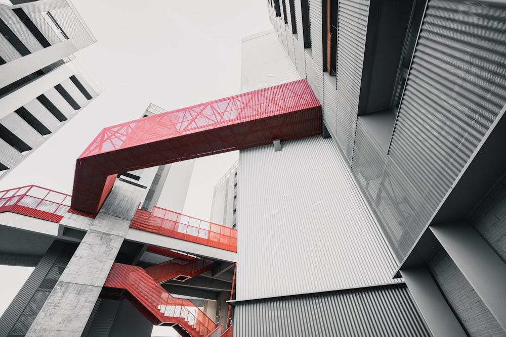 white and red concrete building