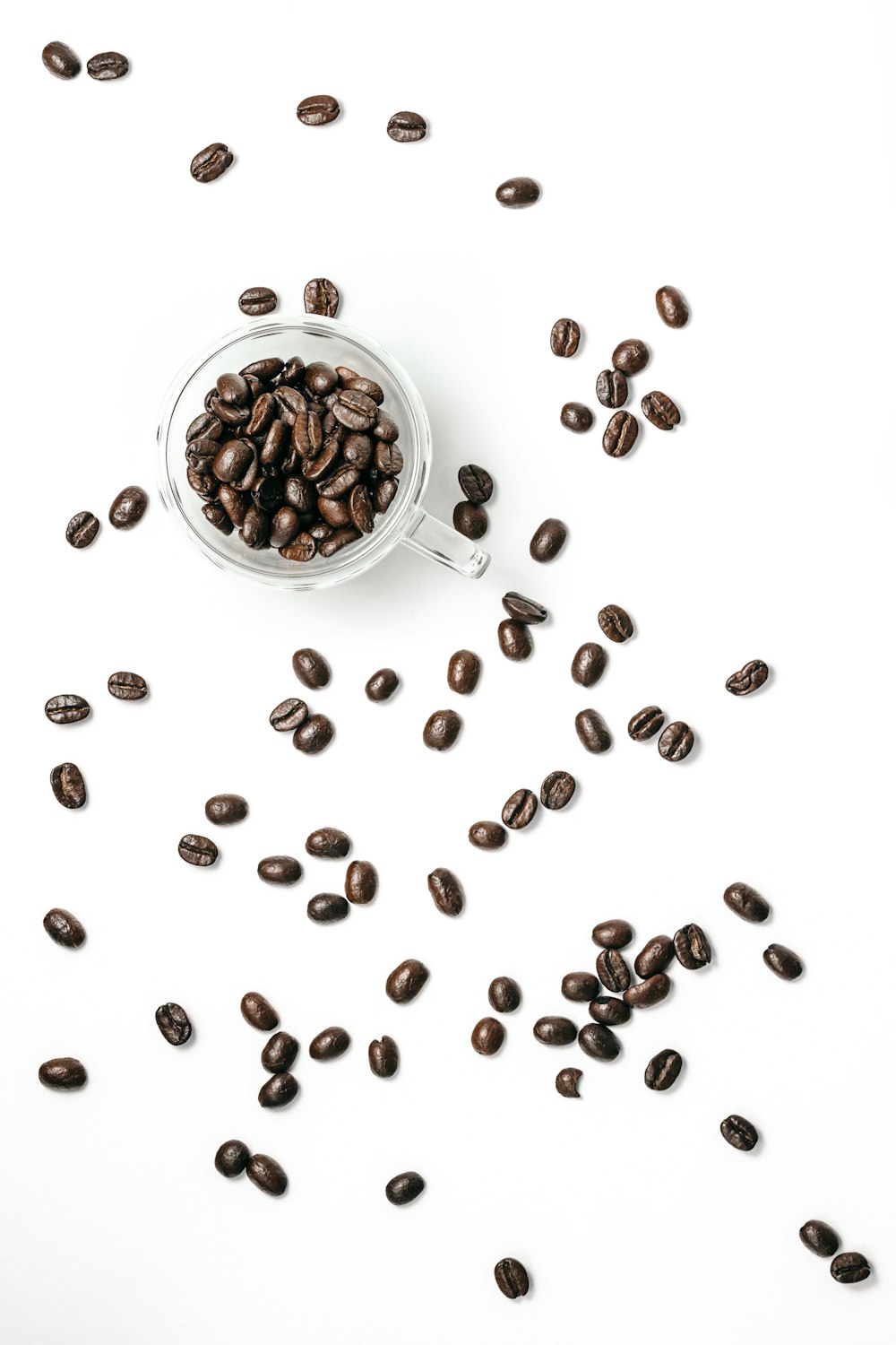 coffee beans on white ceramic bowl