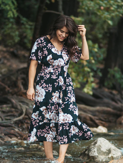 Floral Tie-Waist Dress