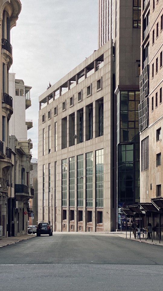 white and brown concrete building during daytime in Plaza Independencia Uruguay