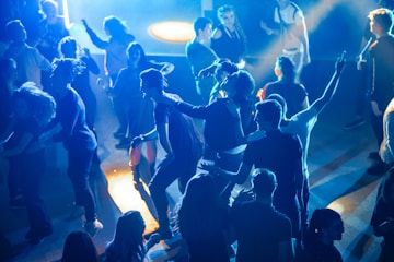 people in a concert during night time