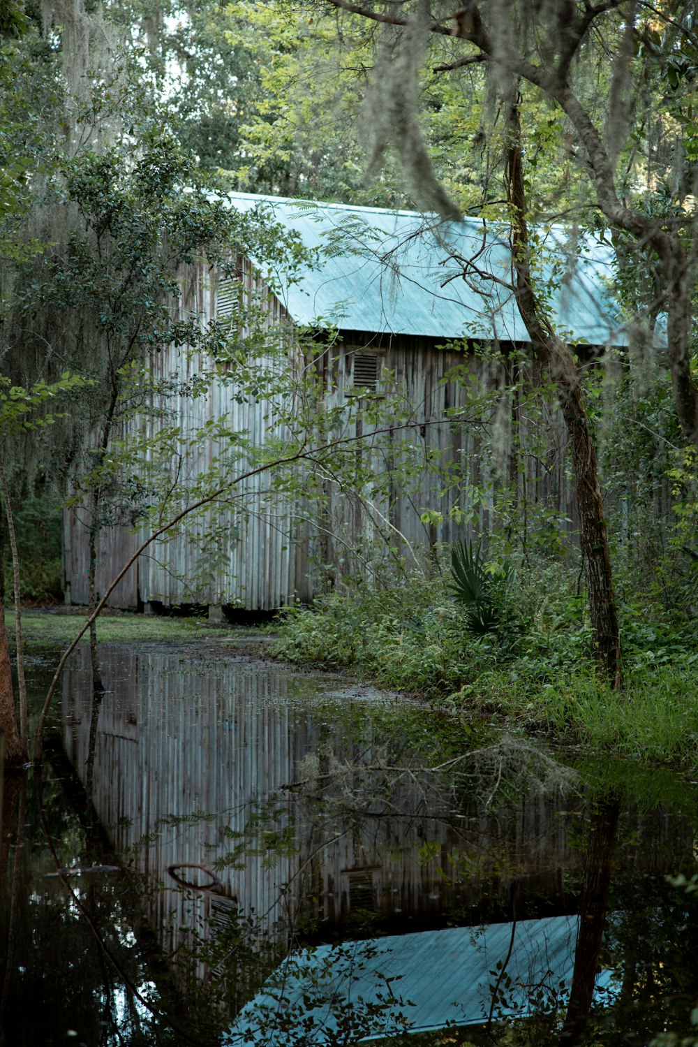 brown wooden house near trees during daytime