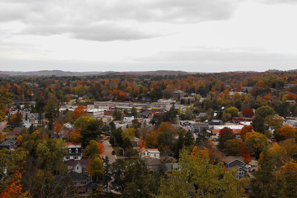 Vue aérienne de la ville pendant la journée