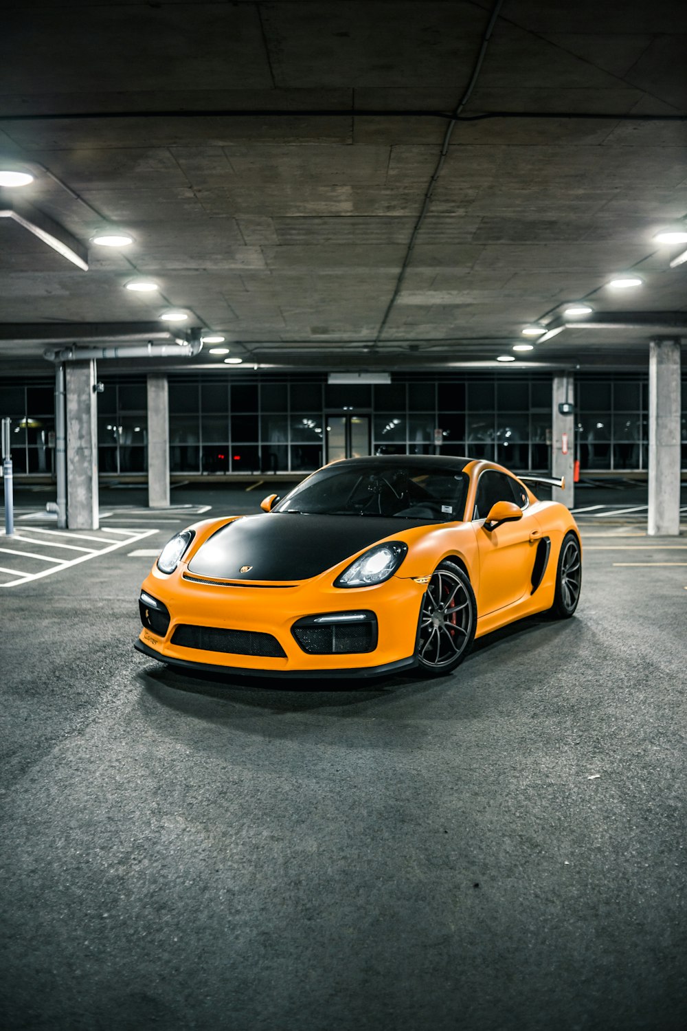 orange lamborghini aventador parked on parking lot