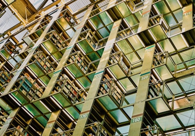 white and green concrete building