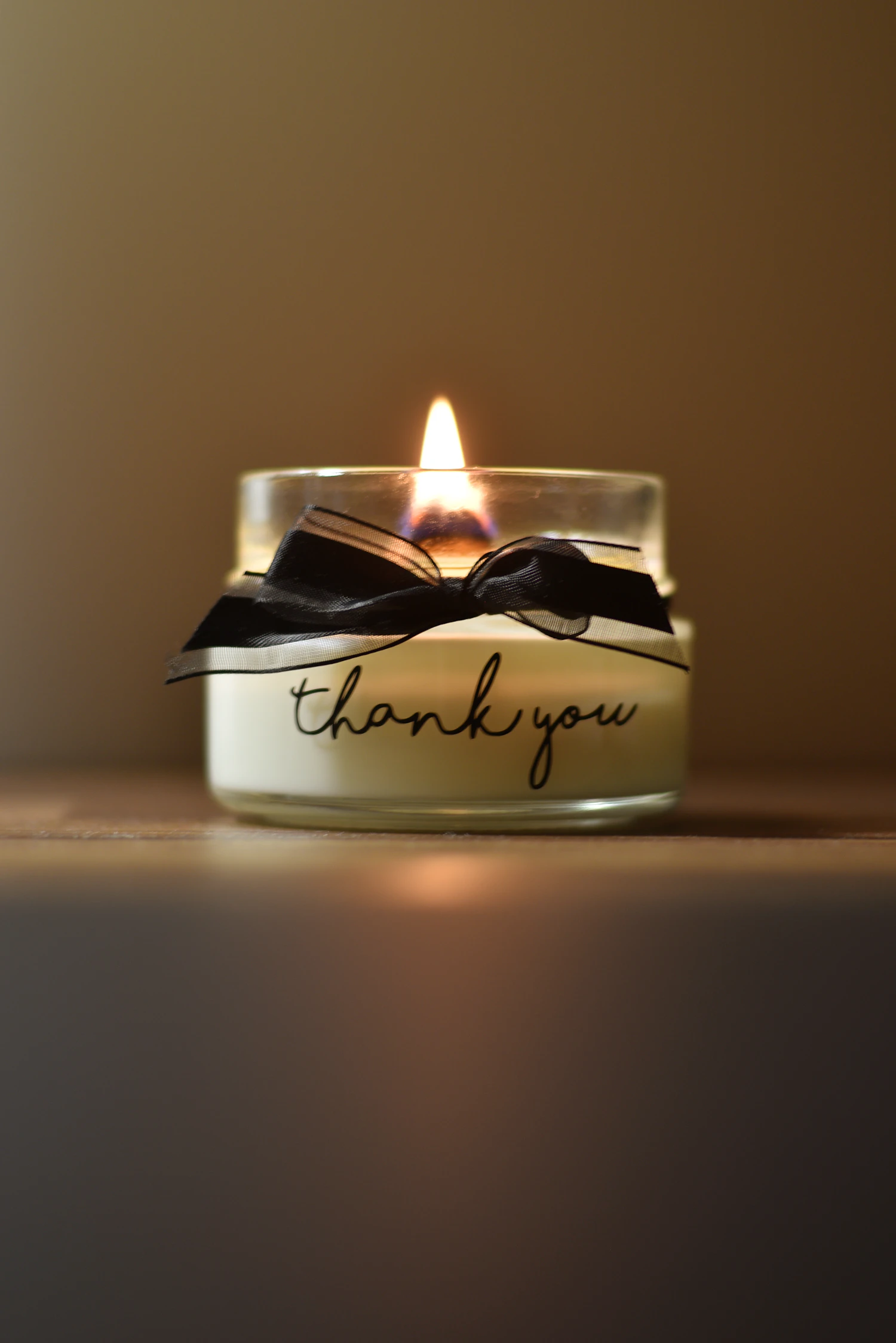 Photo of a similar item: TEEZWONDER Vanilla Lavender Thank You Candle, 10 oz