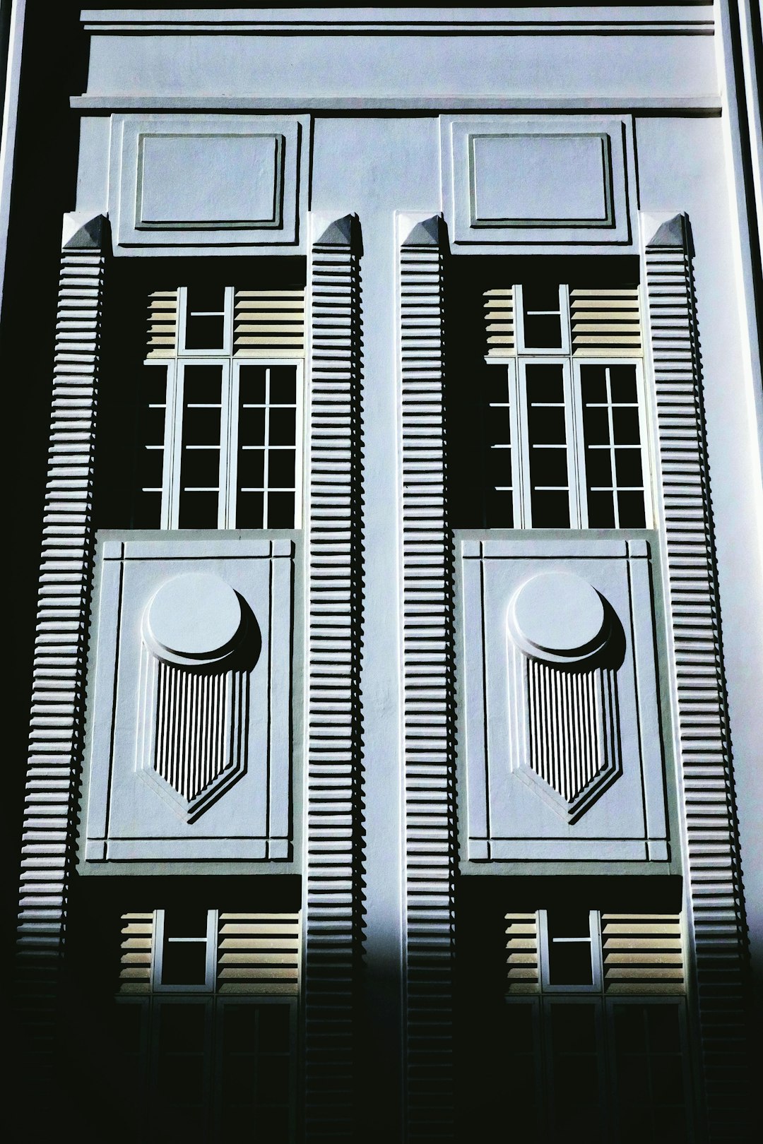 white and black wooden window