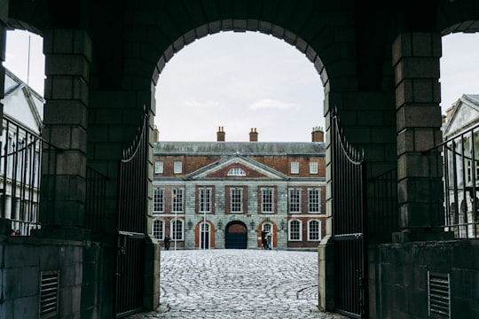 brown concrete building during daytime in Dublin Castle Ireland