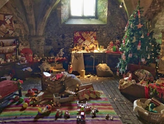 people sitting on floor inside building