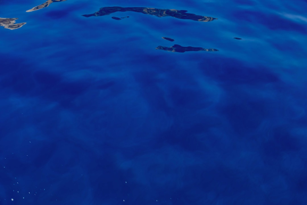 blue and white water surface,