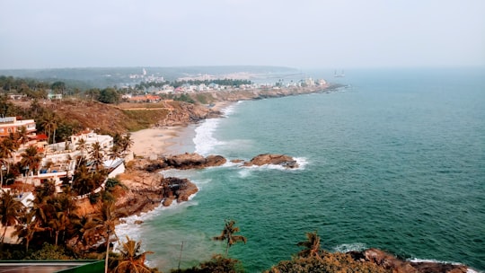 aerial view of body of water during daytime in Kovalam India