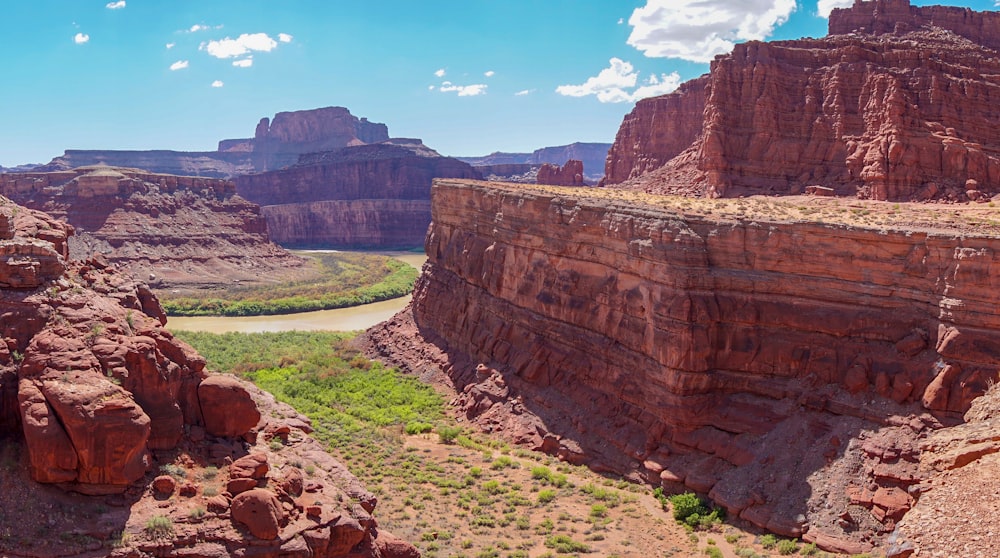 brown rock formation under blue sky during daytime