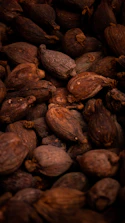 brown and black round fruit