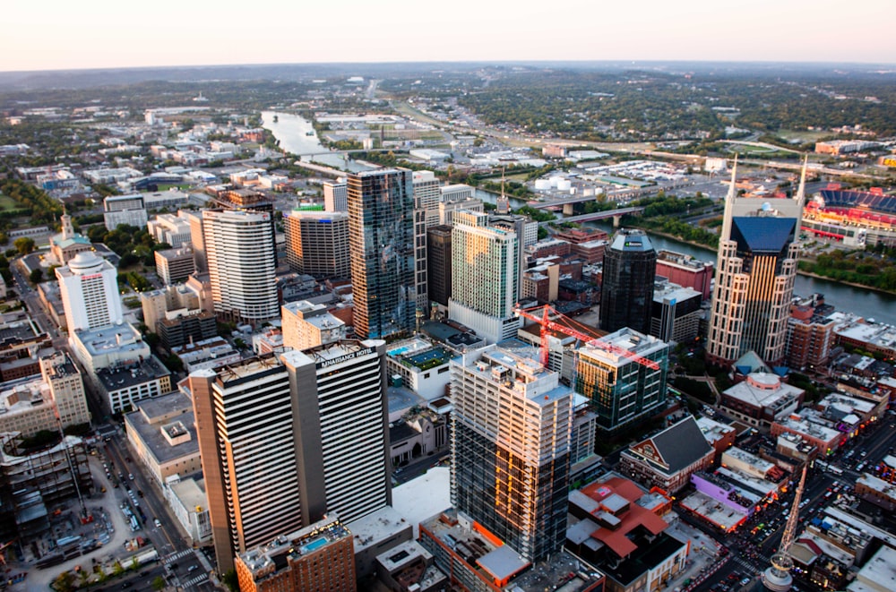 aerial view of city buildings during daytime