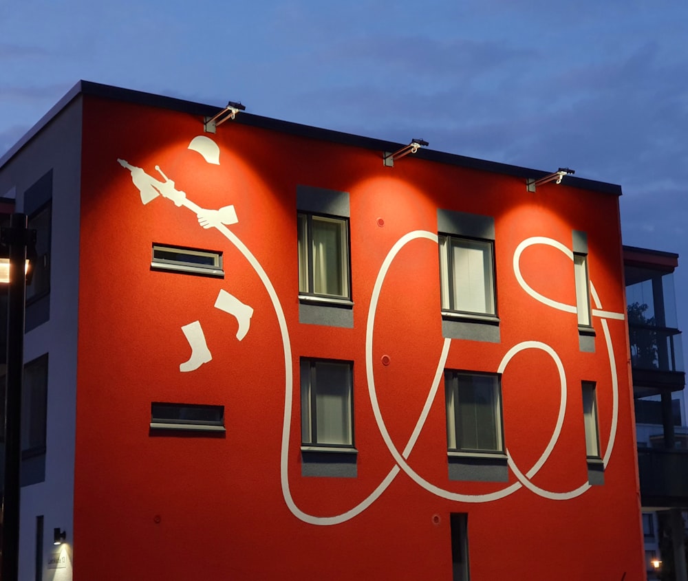 red and white love neon light signage