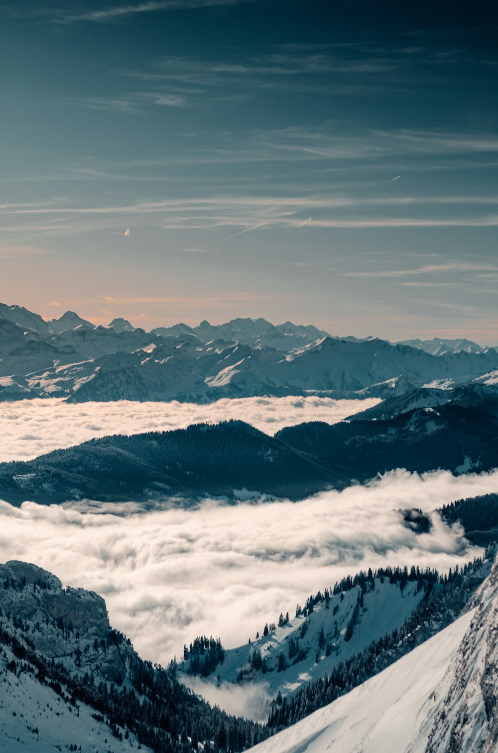 snow covered mountains during daytime