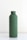 A matte dark green cylindrical bottle with a screw-on cap is placed on a smooth, white surface against a plain background. The design is minimalistic and modern, emphasizing simplicity.