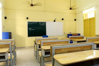white and brown wooden table