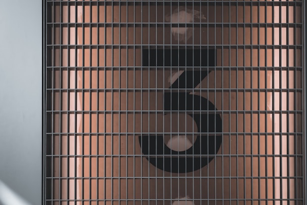 A clean, minimalist design showing large numbers 1, 2, and 3 in a vertical layout with simple icons next to each number.