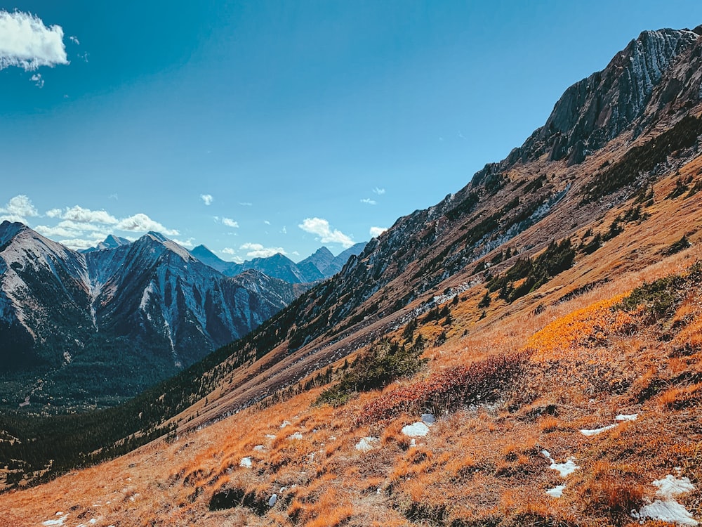 brown and green mountains under blue sky during daytime