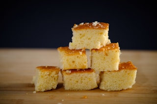 sliced bread on white ceramic plate