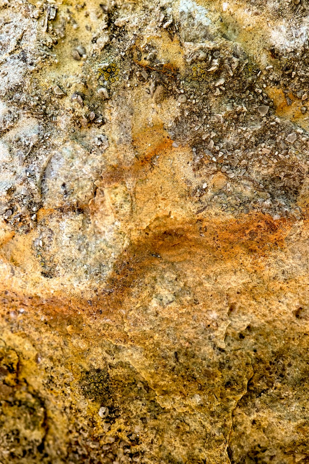 brown and black stone fragment