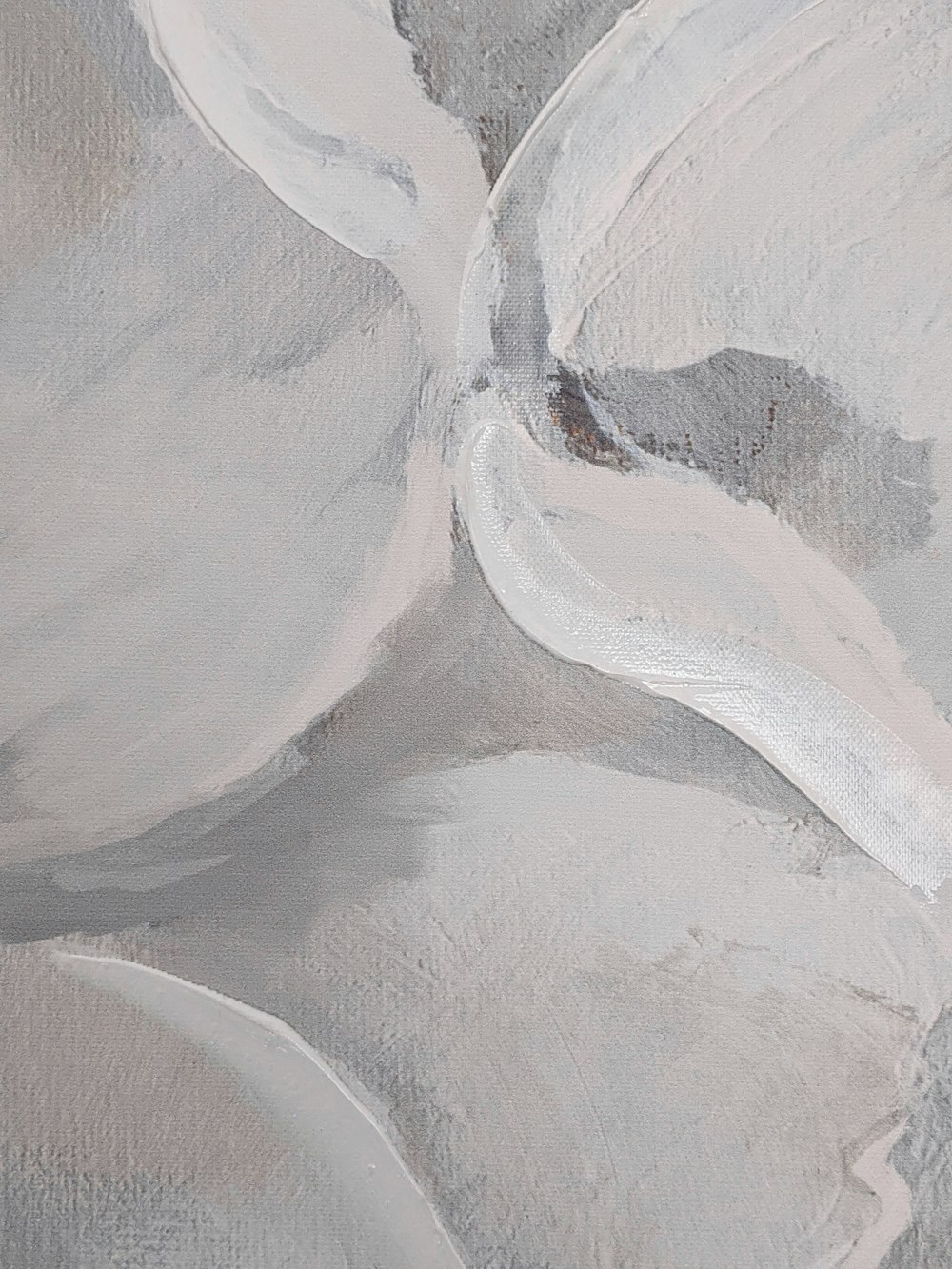 gray and white abstract painting